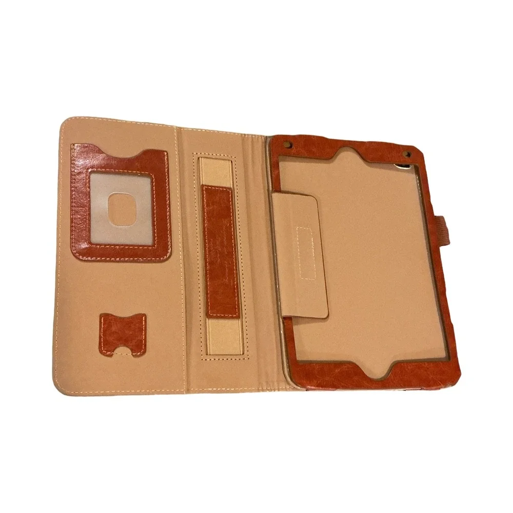 Travel Sketch Tablet‎ Folio Case Paris London Eiffel Tower Big Ben Brown Folio